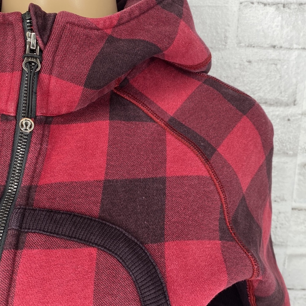 Sz8 Lululemon Buffalo Plaid Hoodie View 6